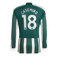 Camiseta Manchester United Casemiro #18 Visitante Equipación 2023-24 manga larga